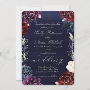 Invitación Boda de jardín de la Marina de Borgoña