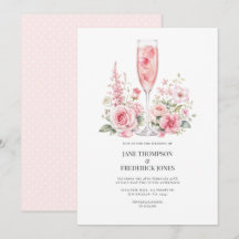 Boda de Jardín Elegante con Champán Rosado