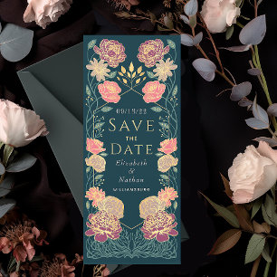 Invitación Boda de jardín encantada Salven la fecha verde ros