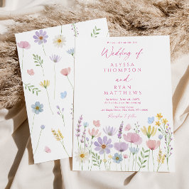 Invitación Boda de Jardín Floral de Mariposas de Flor Silvest