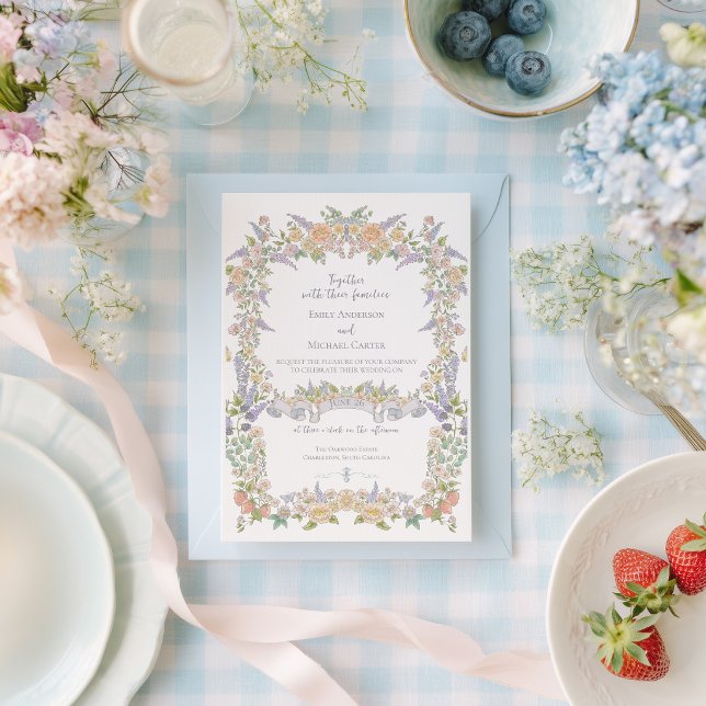 Invitación Boda de Jardín Floral de Verano (Subido por el creador)
