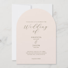 Invitación Boda de jardín floral pintada romántica bohemio