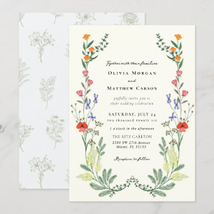 Invitación Boda de jardín secreto