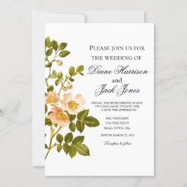 Invitación Boda de la acuarela de la flor de Apple