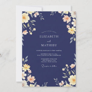 Invitación Boda de la Antigua Crema de Medianoche