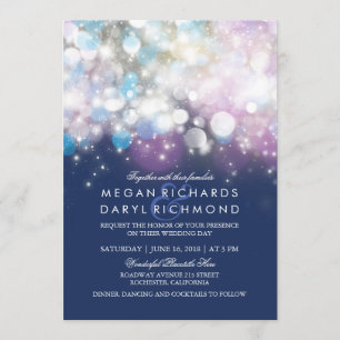 Invitación Boda de la Armada de las luces de cadena