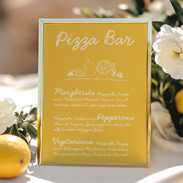 Invitación Boda de la barra de pizza dibujada a mano Retro Ró
