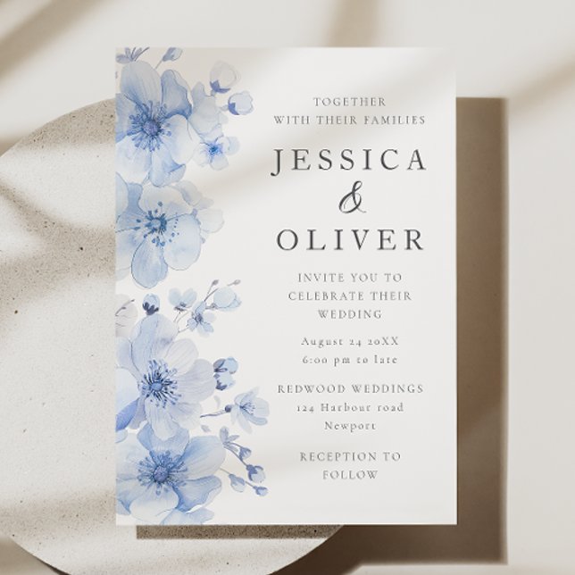 Invitación Boda de la brisa acuática maravillosa (Subido por el creador)