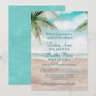 Invitación Boda de la Brisa Insular Pintada
