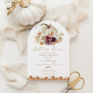 Invitación Boda de la Calabaza del Amor Otoñal
