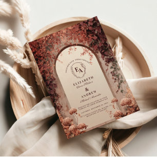 Invitación Boda de la Carretera Rustica del Viñedo