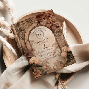Invitación Boda de la Carretera Rustica del Viñedo