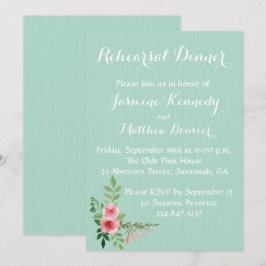 Invitación Boda de la Casa de la Moneda Flor Rosa Rosa Rosa