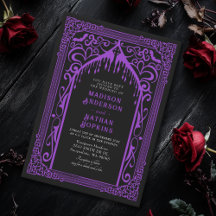 Boda de la Catedral de Vampiros Góticos Morados