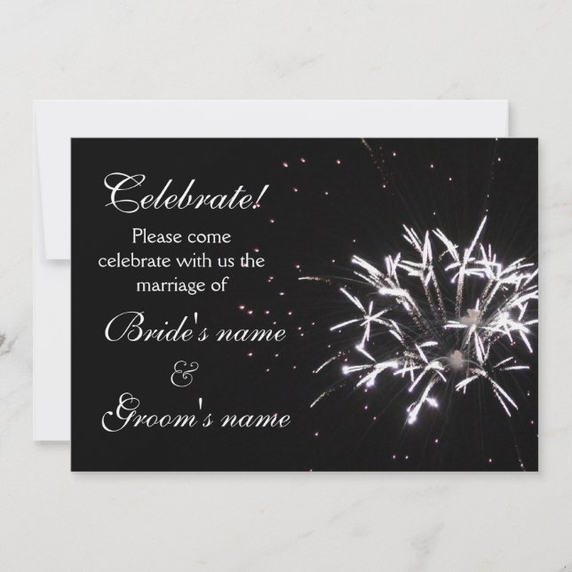 Invitación Boda de la celebración (Anverso)