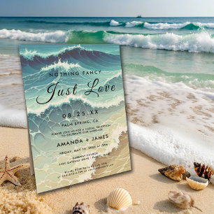 Invitación Boda de la celebración de destino de Beach Elopeme