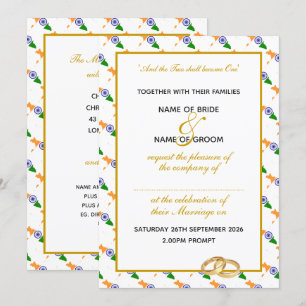 Invitación BODA de la celebración de la escritura de oro cris