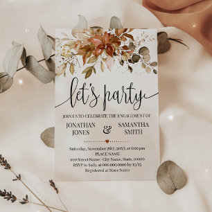 Invitación Boda de la celebración del otoño del otoño del com