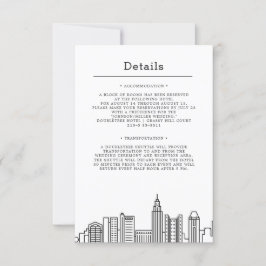 Invitación Boda de la ciudad de Columbus | Detalles del invit