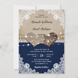 Invitación Boda de la coraza azul de la Marina Rusa