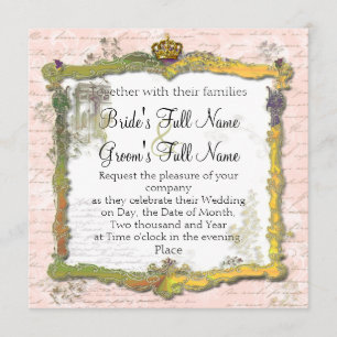 Invitación Boda de la Corona de Oro y escritura de escritura