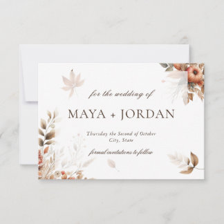 Invitación Boda de la cosecha de calabaza de otoño