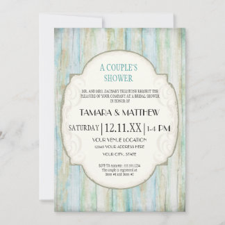Invitación Boda de la costa costera de Driftwood Ocean Beach