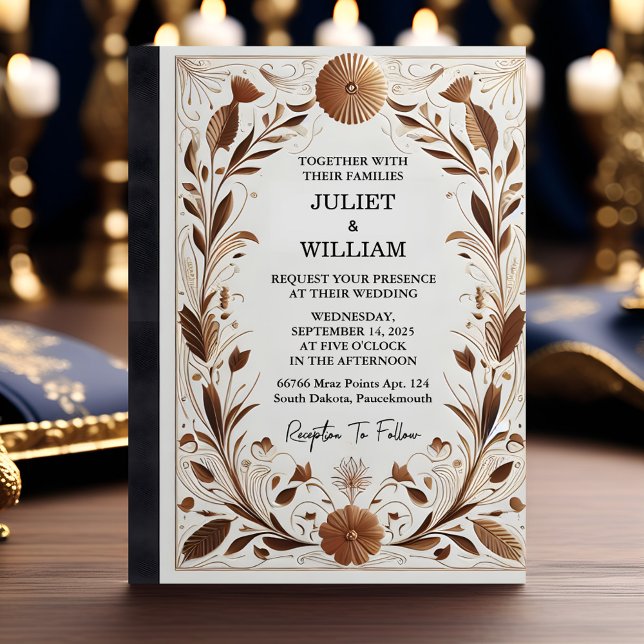 Invitación Boda de la cubierta del club de libros en inglés a (Subido por el creador)