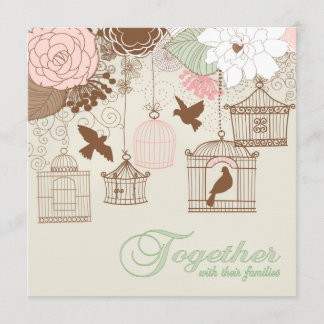 Invitación Boda de la edad adulta floral moderna