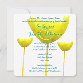 Invitación Boda de la elegancia amarilla