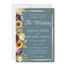 Boda de la elegancia del país del girasol