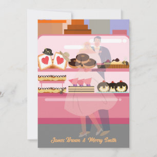 Invitación Boda de la elegante pareja de la ciudad en Love Ca