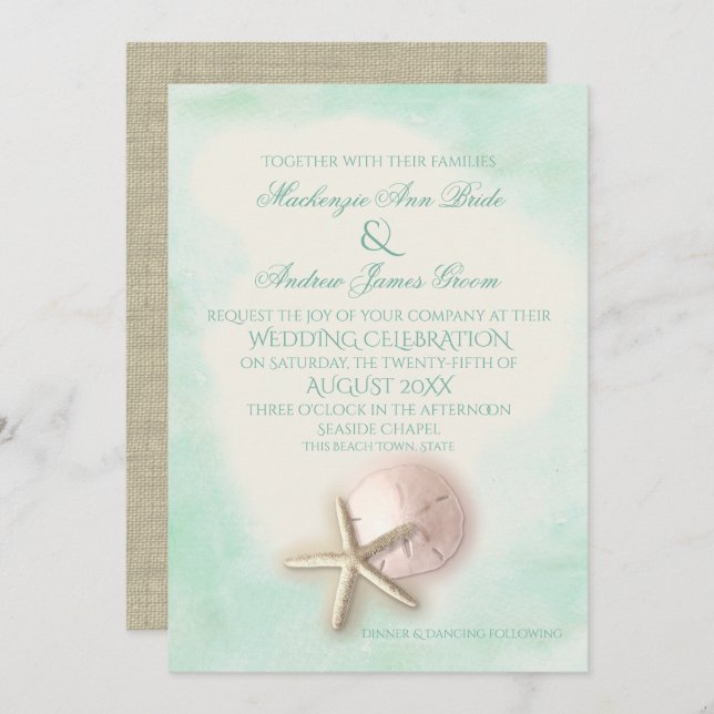Invitación Boda de la Fábrica de la Moneda de la Arena y de l (Anverso / Reverso)