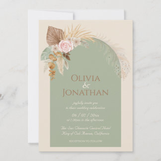 Invitación Boda de la Fábrica de la Moneda Rustica de Boho Mo