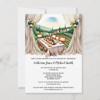 Invitación Boda de la granja vinícola toscana