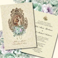 Boda de la Iglesia Católica Tradicional Vintage
