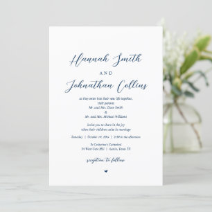 Invitación Boda de la Iglesia de Novia y Groom, ambos padres