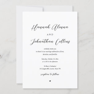 Invitación Boda de la Iglesia de Novia y Groom, matrimonio