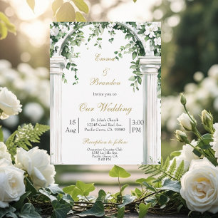 Invitación Boda de la Iglesia Floral Española  