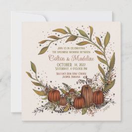 Invitación Boda de la Inespiritividad del Otoño de la Calabaz