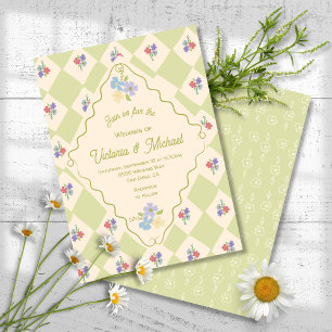 Invitación Boda de la mano del paquete de semillas de flores