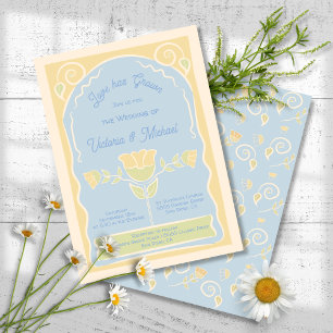 Invitación Boda de la mano del paquete de semillas de flores