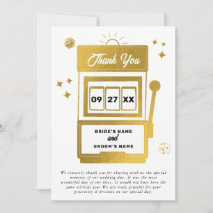 Invitación Boda de la máquina tragaperras del Casino de desti