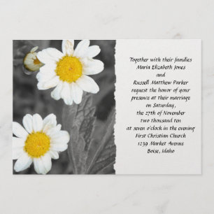 Invitación Boda de la margarita blanca
