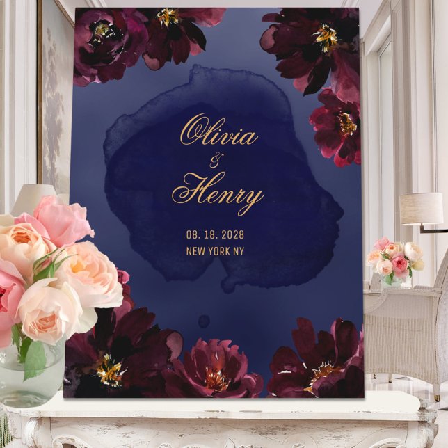 Invitación Boda de la Marina de Burdeos Salva La Fecha (Subido por el creador)
