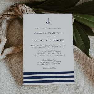 Invitación Boda de la Marina Náutica y del Anclaje de la Band