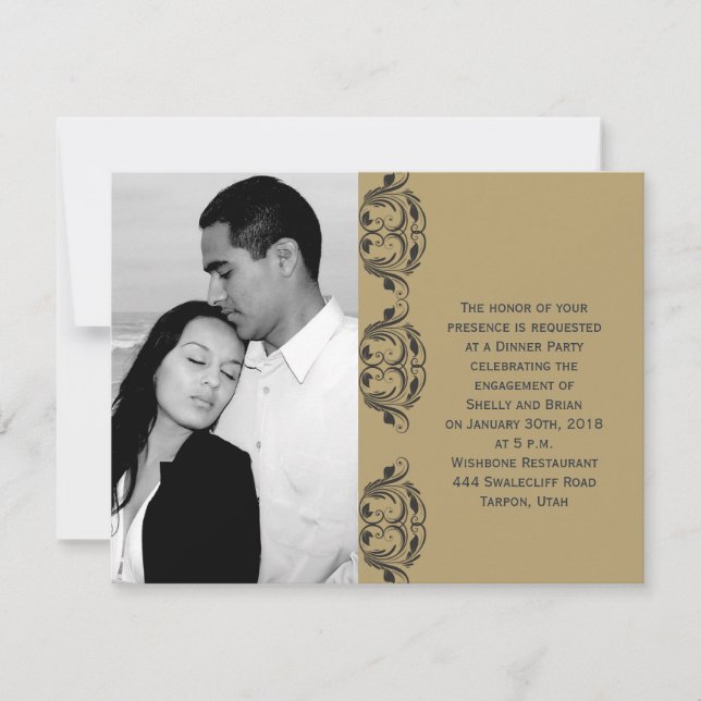 Invitación Boda de la Marina y la Mascarada del Oro (Anverso)