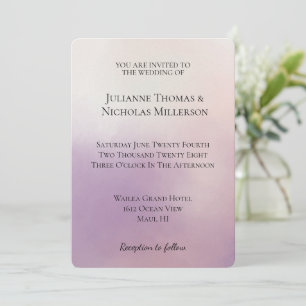 Invitación Boda de la niebla morada