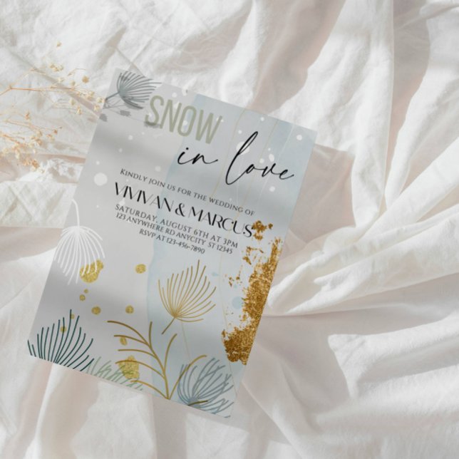 Invitación Boda de la nieve en Navidades de amor - Winter Won (Subido por el creador)