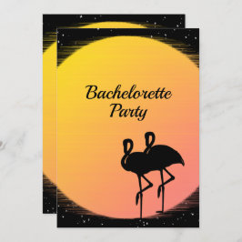 Invitación Boda de la noche del sol con llamas